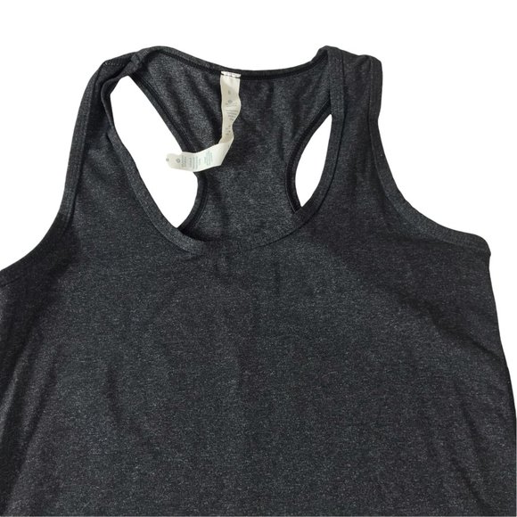 Lululemon CRB Tank Top Dark Charcoal Gray, Size Women's 8 Cool Racerback Yoga - Picture 6 of 9